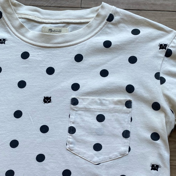 Madewell Easy Crop Pocket Tee in Cat Person - Picture 6 of 8